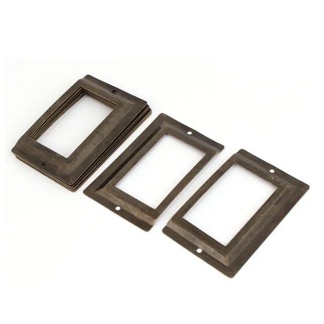 Sourcingmap Office porte-étiquette métal bronze lot 10 80mm
