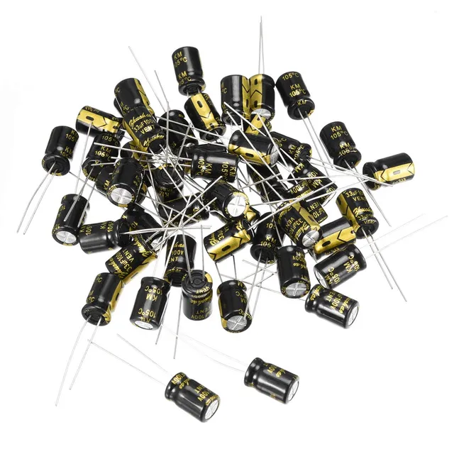 sourcing map 33uF 100V condensateur électrolytique 50 pièces 8x12mm