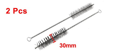 Sourcingmap Brosse Tube Inox 33cm 30mm Lot 2 Argent