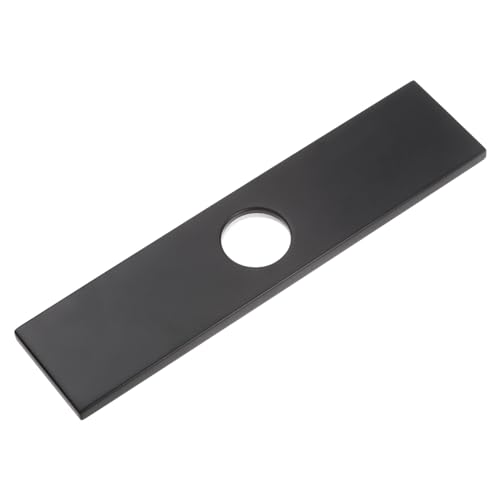 Sourcingmap cache trou évier noir brossé 25,4 cm