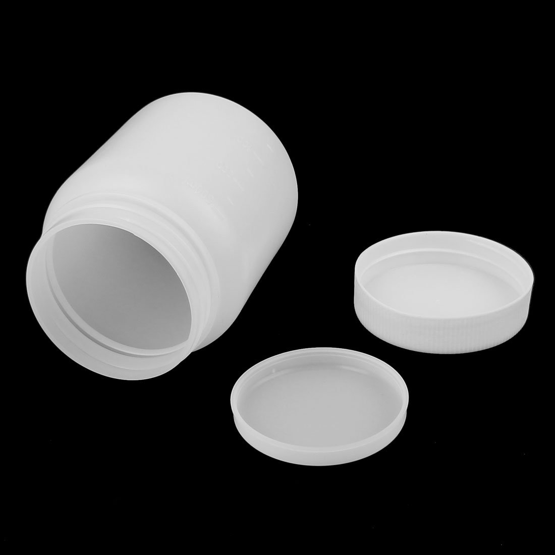 Sourcingmap Flacon Labo Plastique Gradué 300mL 2pcs