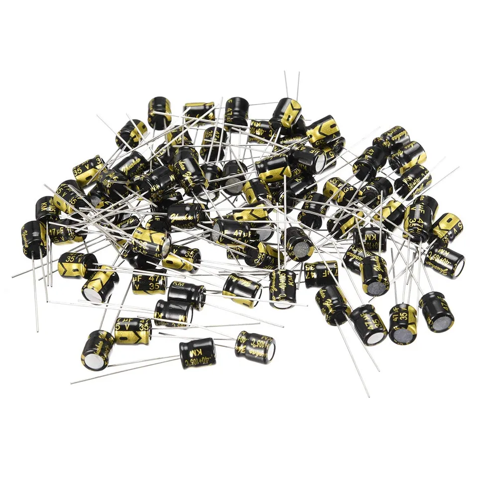 Sourcing Map Condensateur 47uF 35V 6,3x7mm x100 radial