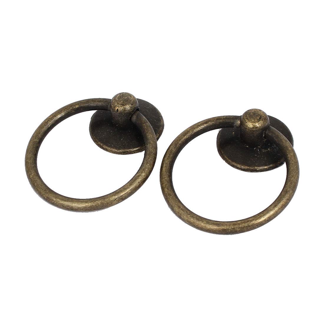 sourcing map Poignée anneau bronze 52mm lot 6