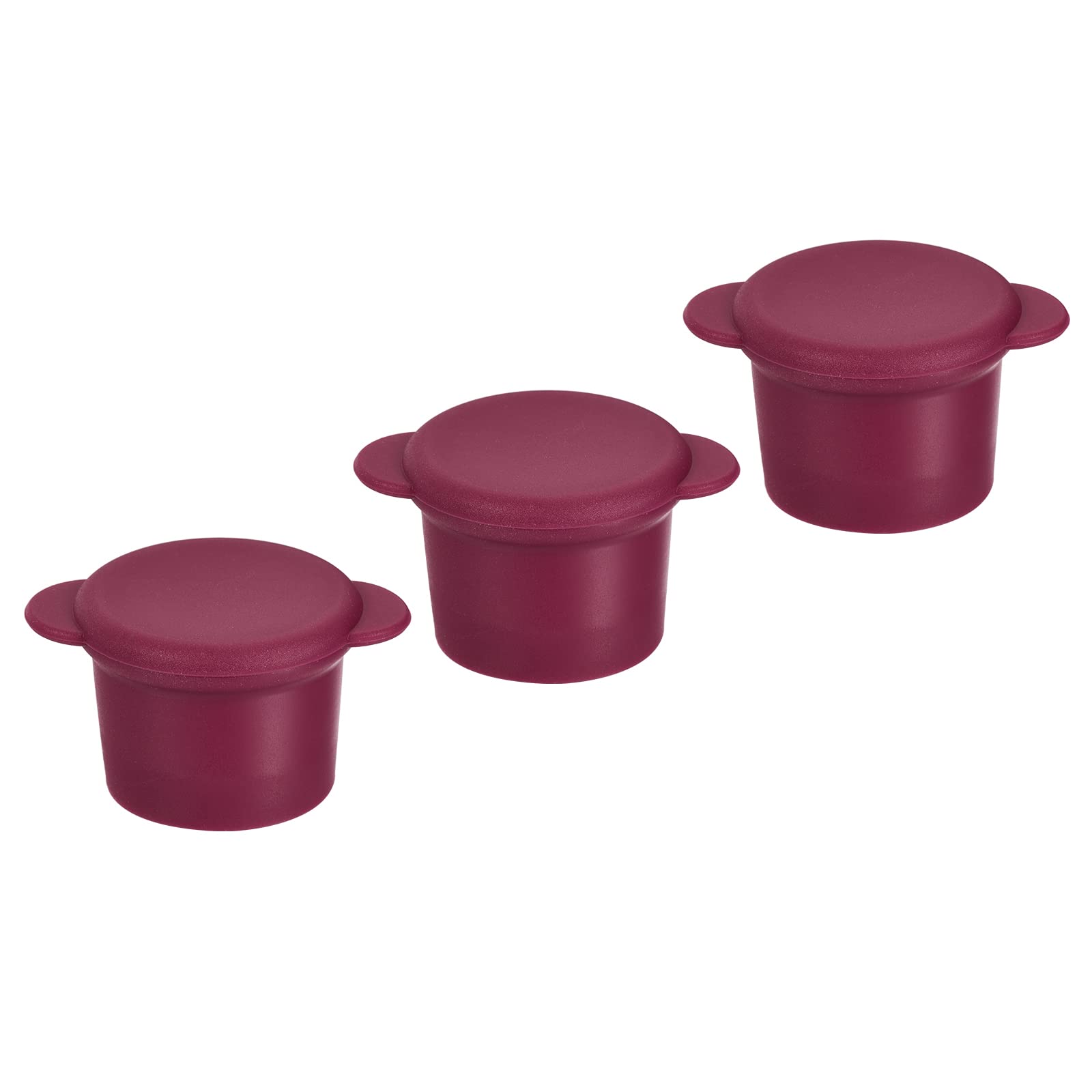 Sourcingmap Home & Garden bouchon bouteille silicone fuchsia 3 pcs