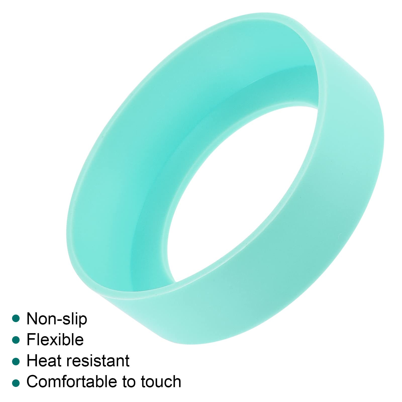 sourcingmap Home & Garden socle gourde silicone cyan lot 2 antidérapant