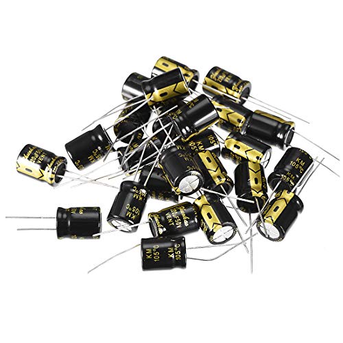 sourcing map Industrial condensateur électrolytique 220uF 50V 25pc