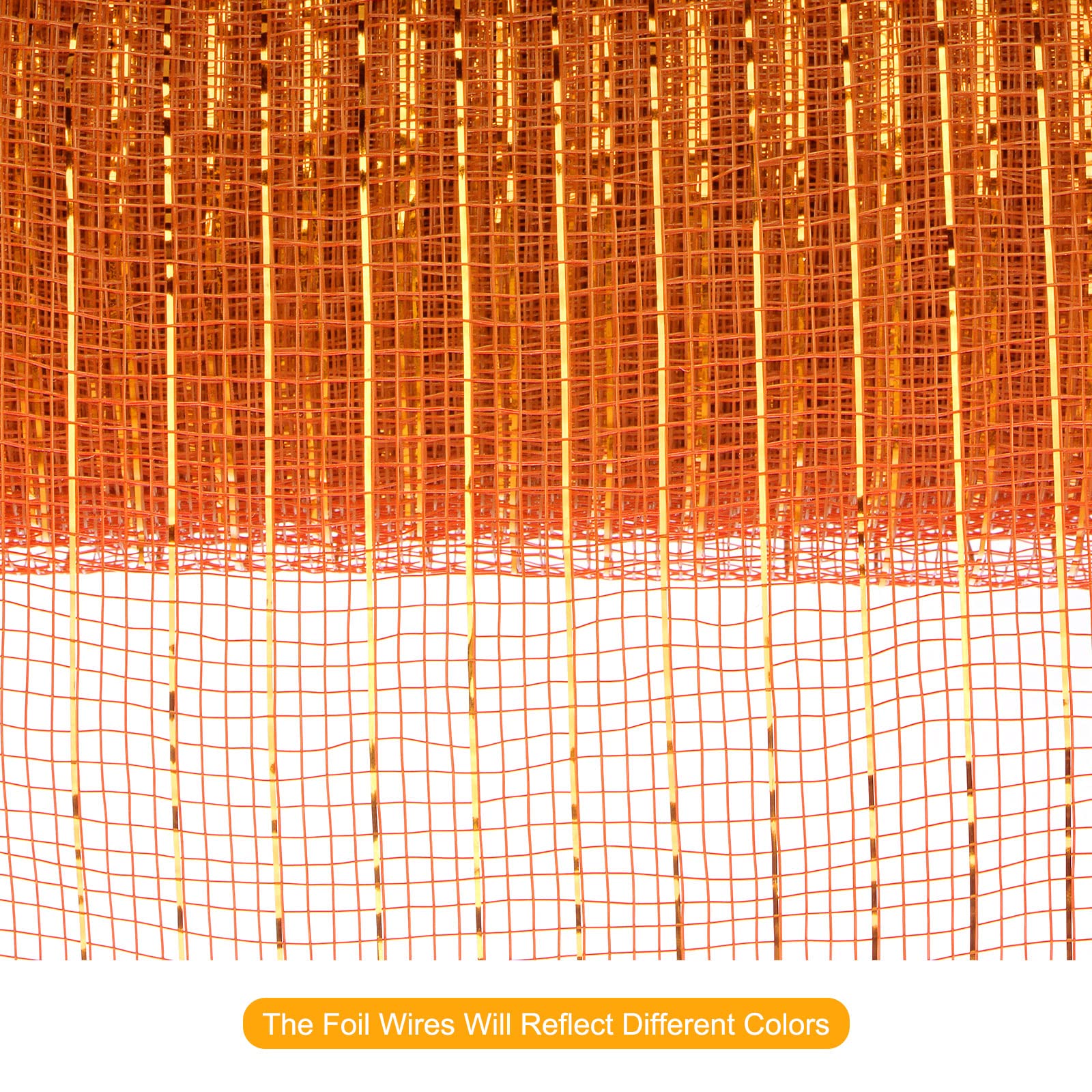 Sourcing Map Home & Garden ruban jute orange or 26 cm x 9 m
