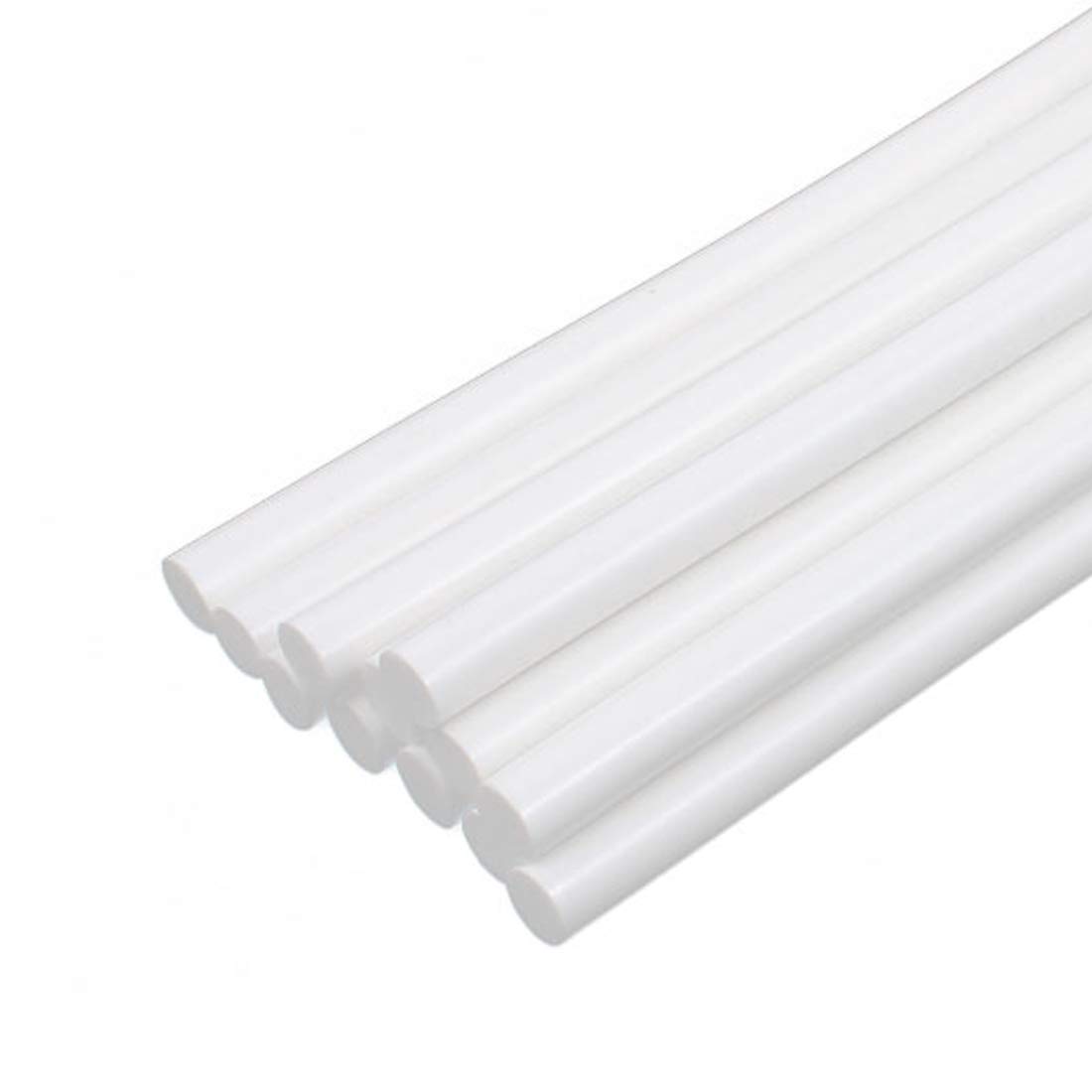 sourcing map bâtons colle chaude 300x11mm transparent 12pcs