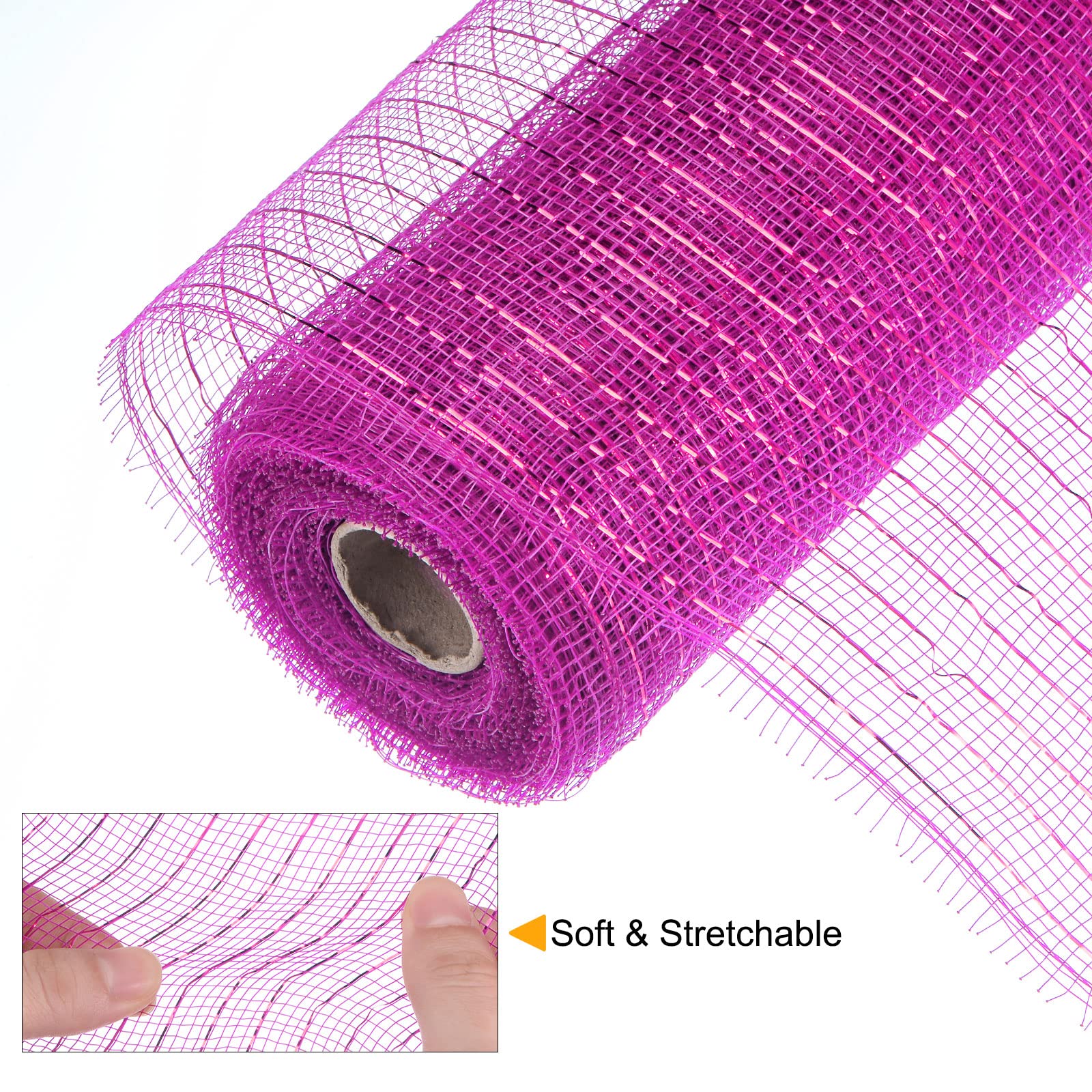 Sourcing Map Home & Garden ruban jute rose 26 cm x 9 m
