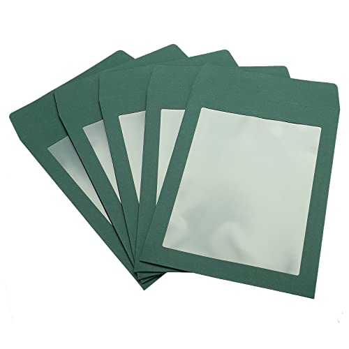 sourcingmap A5 enveloppe à fenêtre verte lot 10 fenêtre simple face
