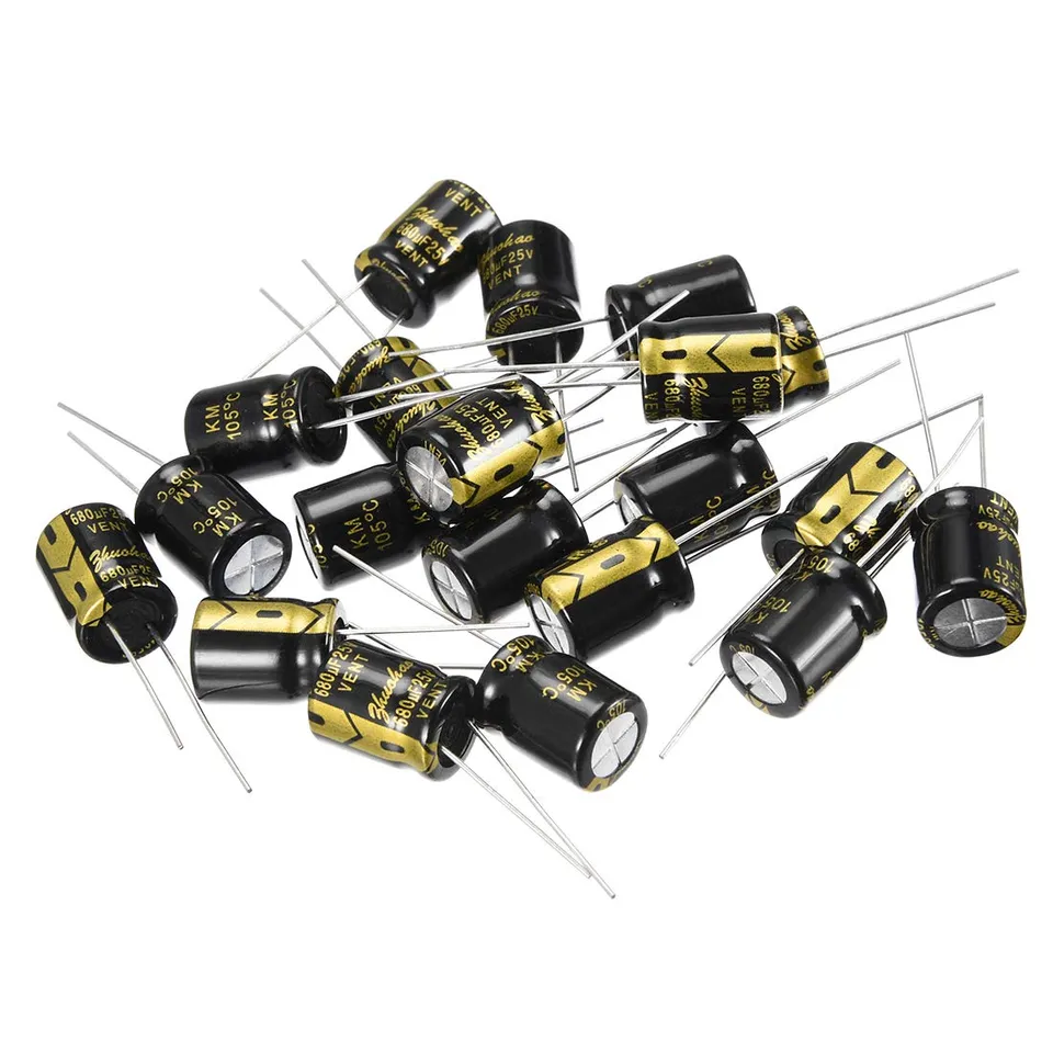 Sourcing Map condensateur électrolytique 680µF 25V lot de 20