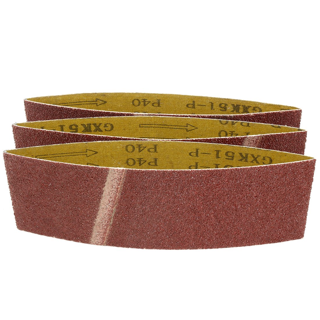 sourcingmap Bande Abrasive 2x72" Grain 80 Oxyde Alu Lot 2