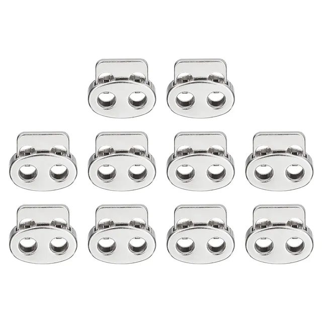 Sourcing Map Home & Garden arrêt cordon 17x14,7mm argent 10 pcs