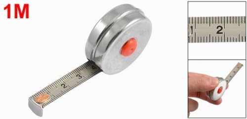 sourcingmap Mètre Ruban Acier 1m x10mm Boîtier Métal