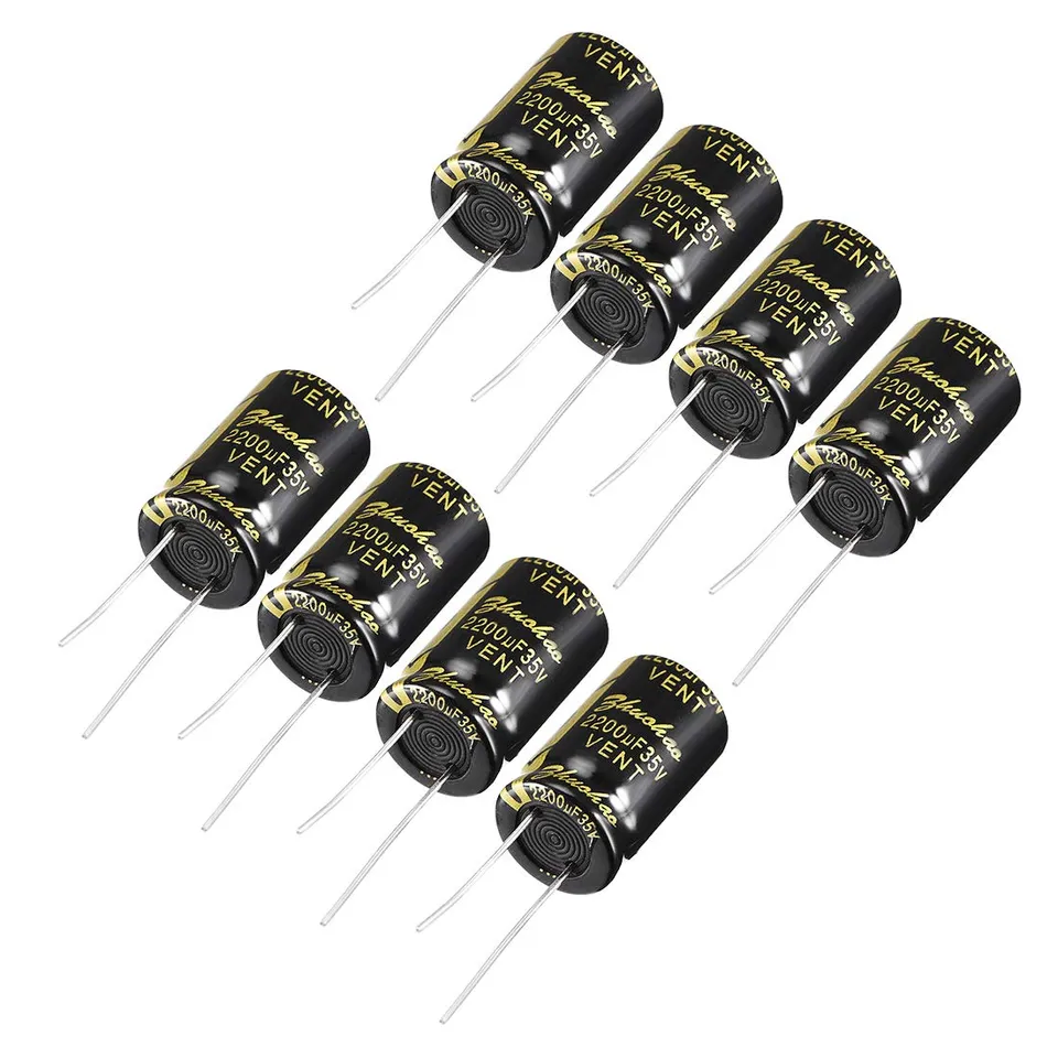 Sourcingmap 2200uF 35V condensateur électrolytique 8 pcs 16x26mm
