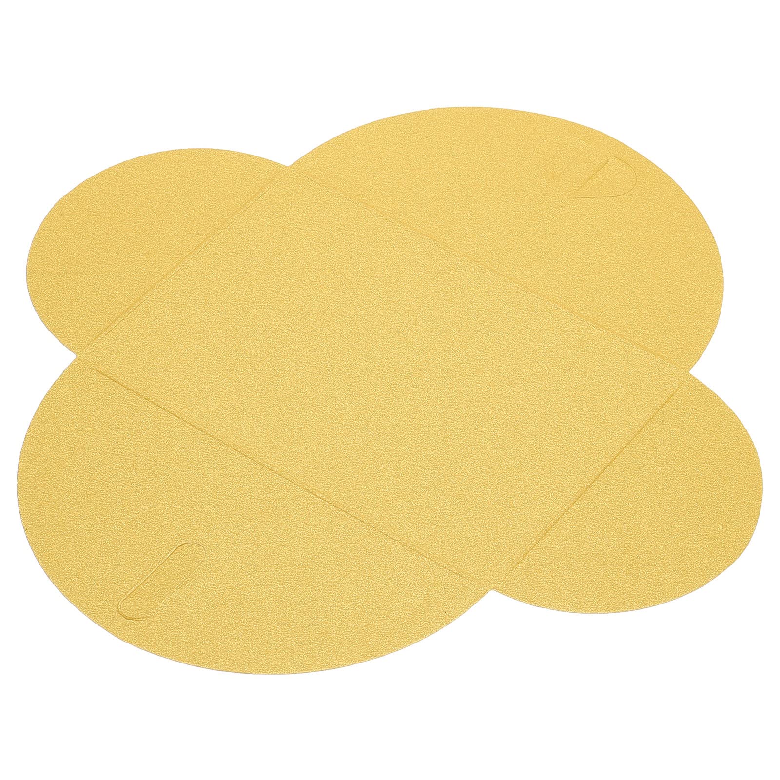 sourcing map Mini Enveloppes cœur jaune 50 pcs 7x10,5cm