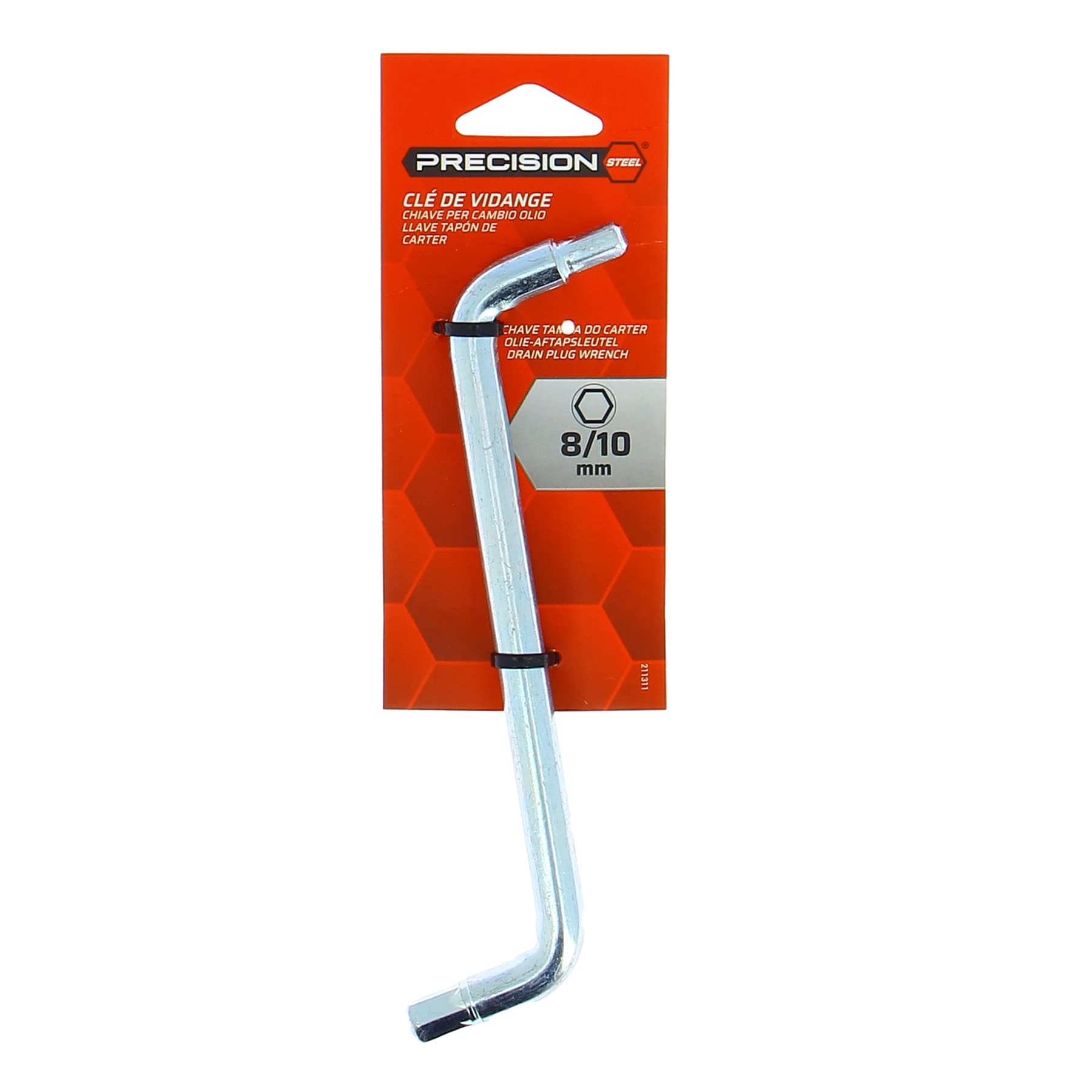 PRECISION STEEL Clé à vidange hexagonale 8-10mm