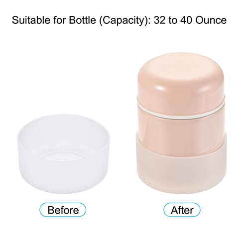 SOURCINGMAP Home & Garden protège-bouteille silicone translucide antichoc