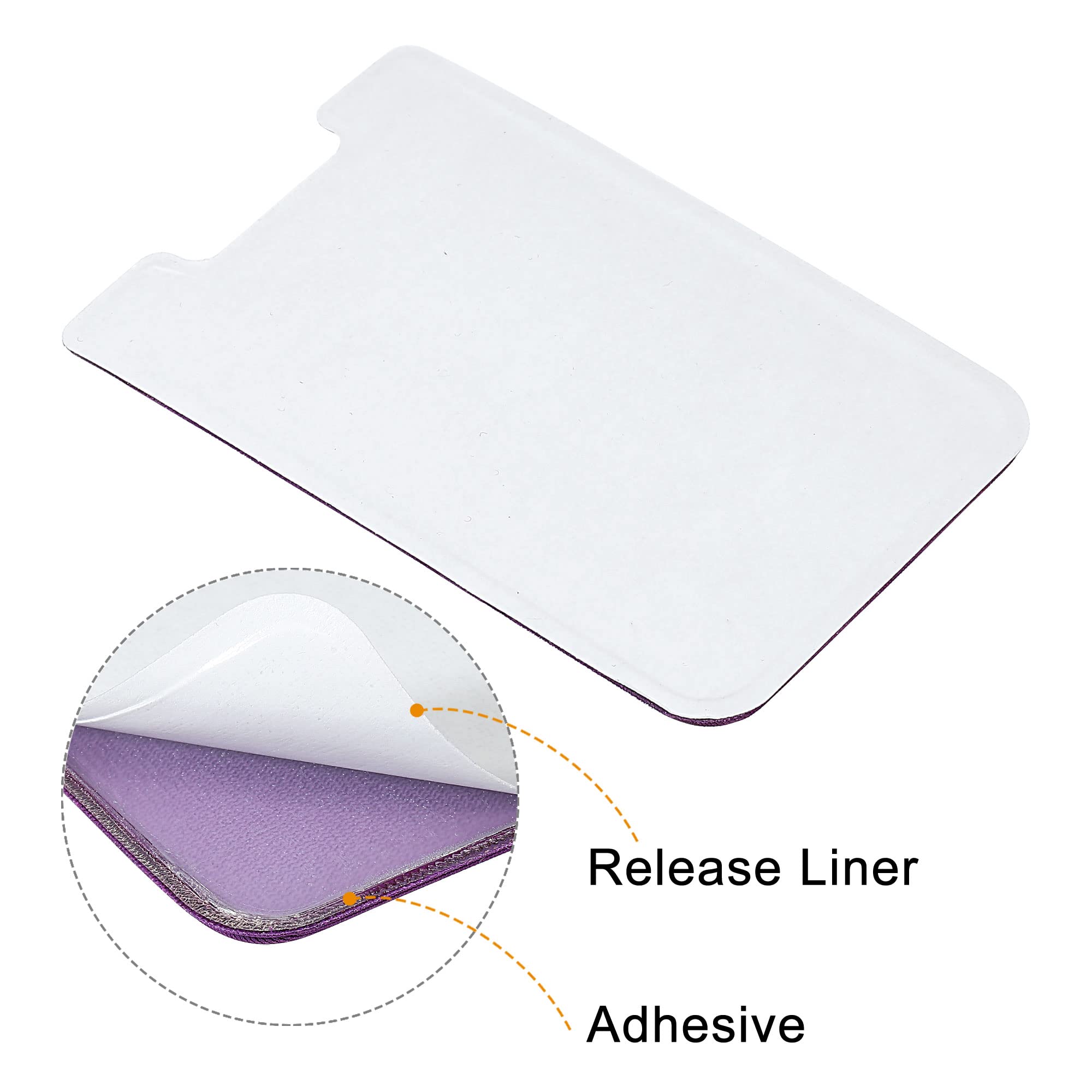 sourcing map Electronics porte-cartes adhésif violet lot 2 double couche