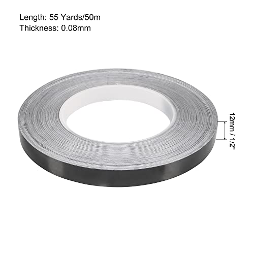 Sourcing Map ruban adhésif carrelage noir 12mm x 50m étanche