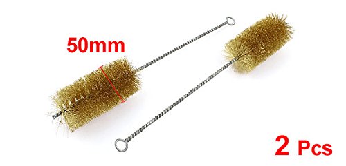 sourcingmap Industrial brosse tube laiton 50mm 32cm lot 2