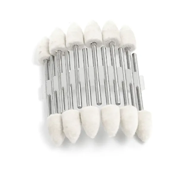Sourcing Map pointe feutre conique blanche outil polissage