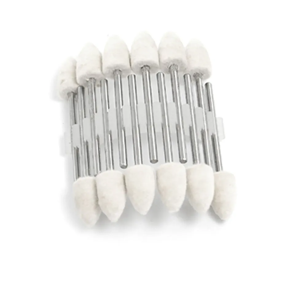 Sourcing Map pointe feutre conique blanche outil polissage