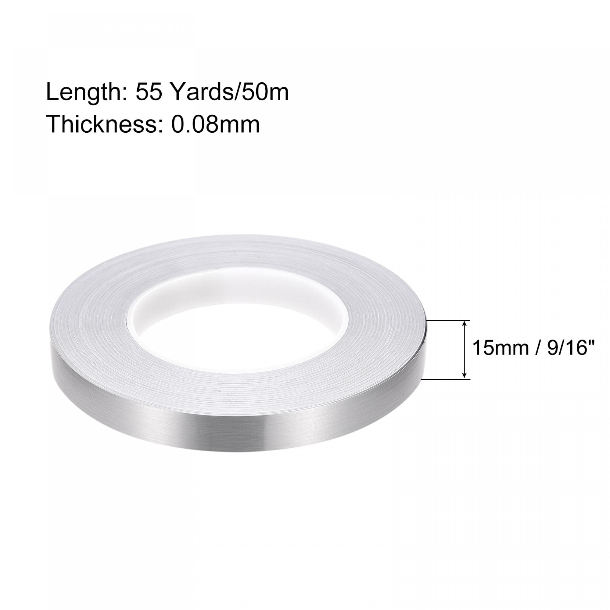 sourcing map Home & Garden ruban adhésif carrelage argenté 15mm x 50m