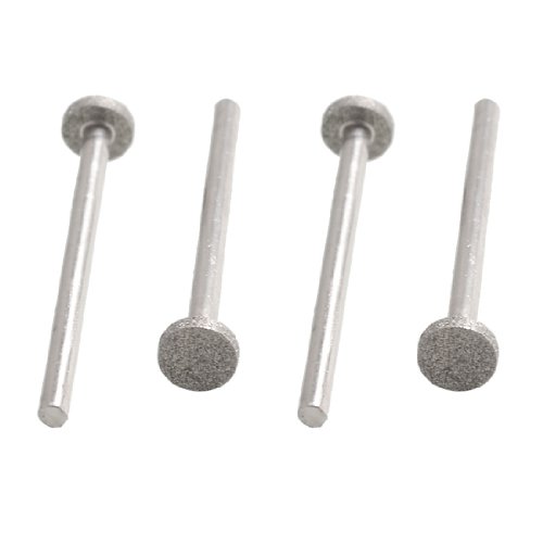sourcingmap meule diamantée plate 8 mm tige 3 mm lot 4