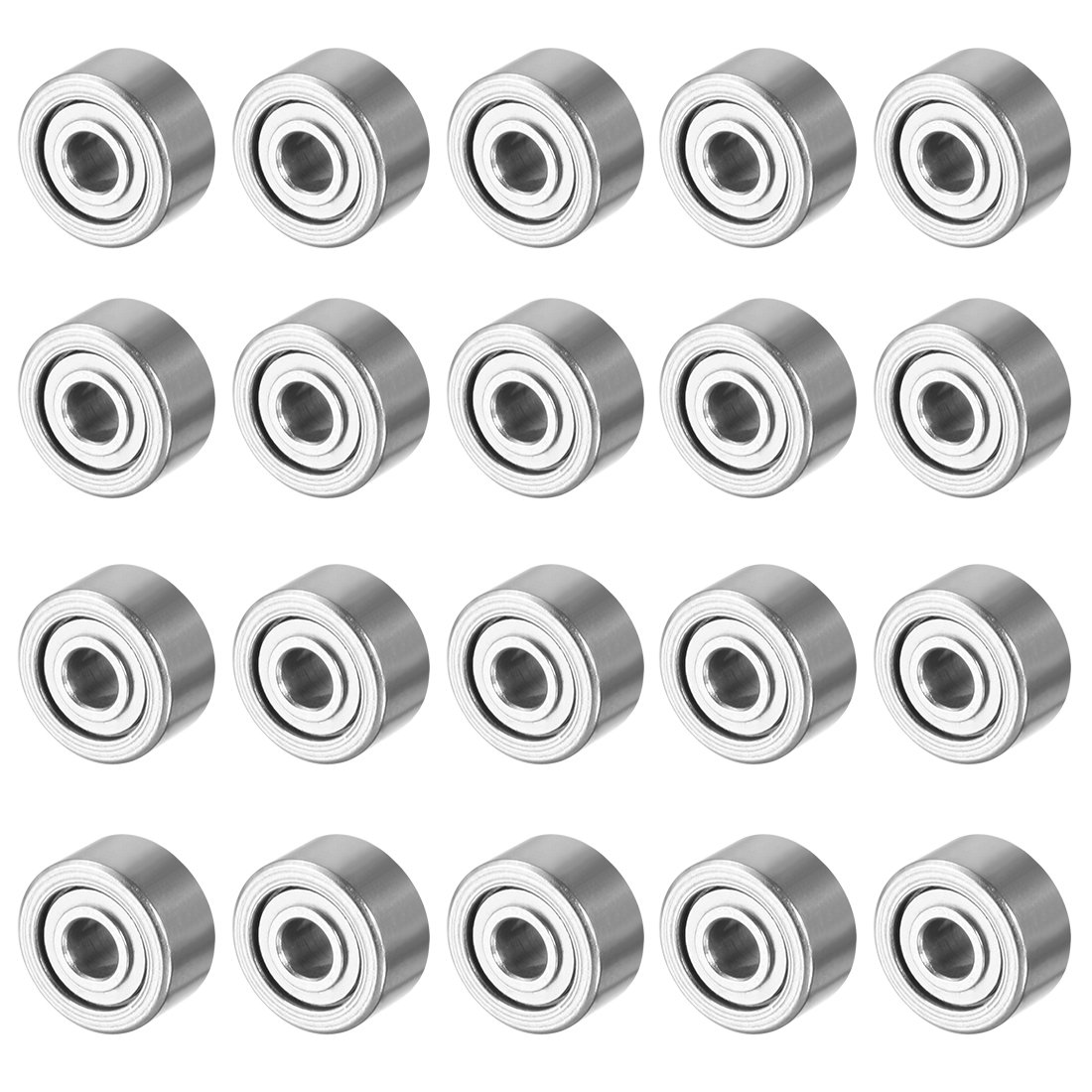 Sourcing Map roulement MR52ZZ 2x5x2,5mm 20 pcs acier