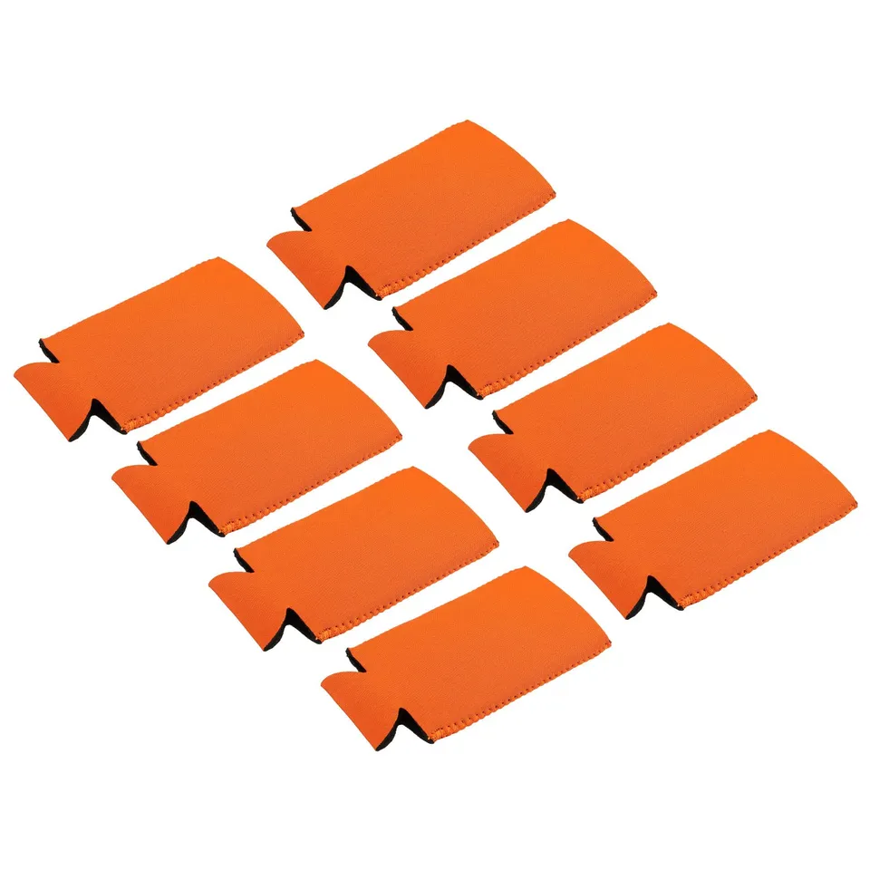 sourcing map Manchon Canette Néoprène Pliable Orange 8 Pièces