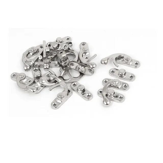Sourcingmap Home moraillon serrure coffret argent lot 10 métal