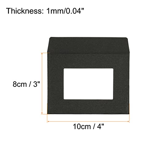sourcingmap 4 pouces enveloppe à fenêtre noire lot 10 double face