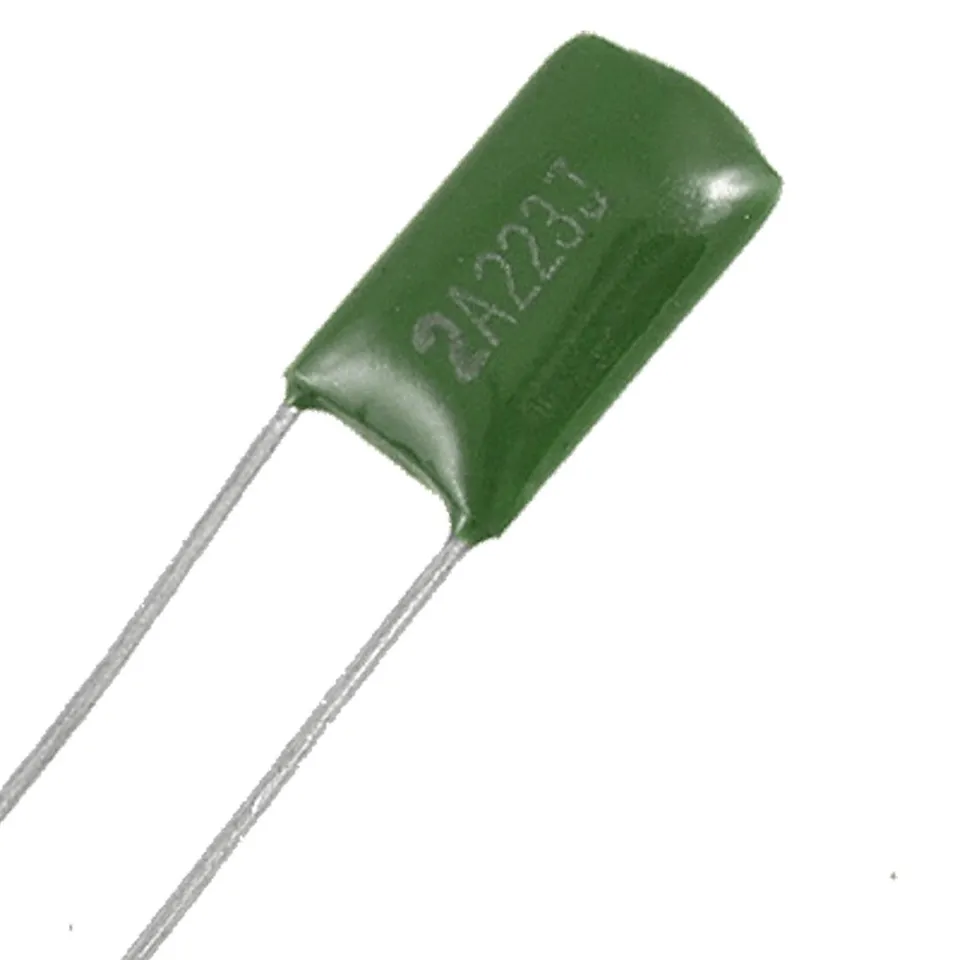 sourcing map 0.022uF 100V condensateur mylar vert 200pcs