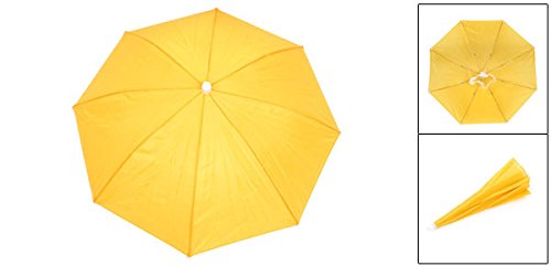 Sourcing Map Chapeau Parapluie Jaune Polyester 55cm Pêche