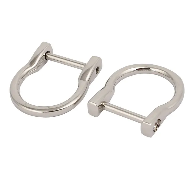 SOURCINGMAP Anneau D métal argent 20 mm lot 2pcs