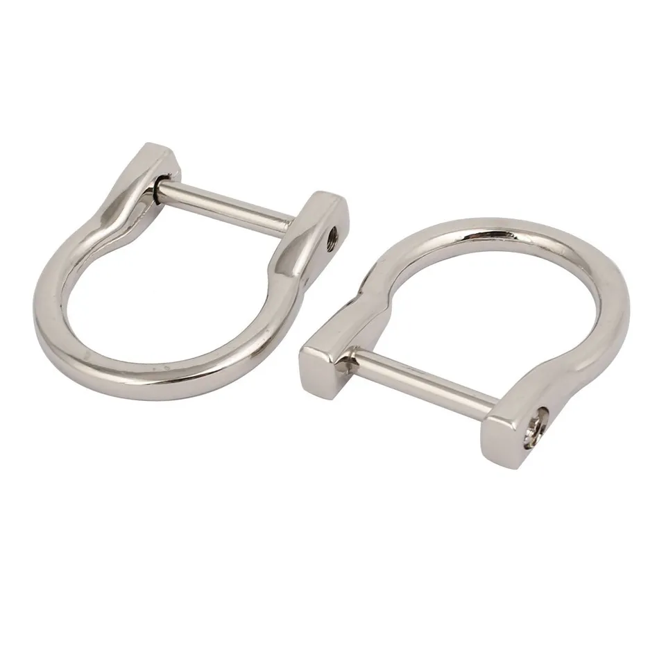 SOURCINGMAP Anneau D métal argent 20 mm lot 2pcs