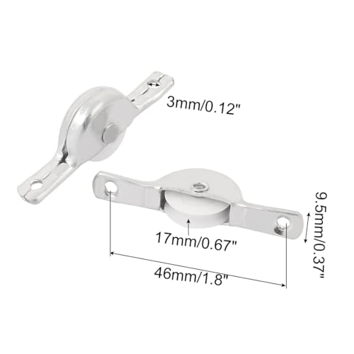Sourcingmap Roulette Porte Coulissante 46 mm Lot 10 Roulettes
