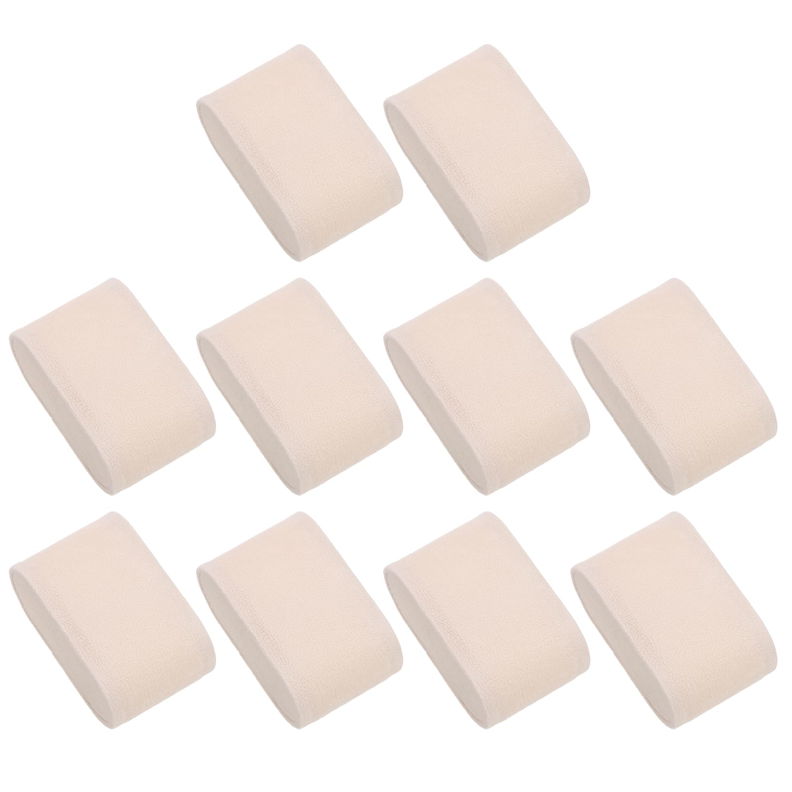 Sourcing Map Lot 10 coussins montre flanelle beige 73mm
