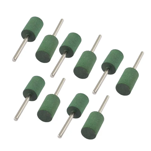 sourcingmap Pointe Montée Cylindrique Verte 12x20mm 10pcs