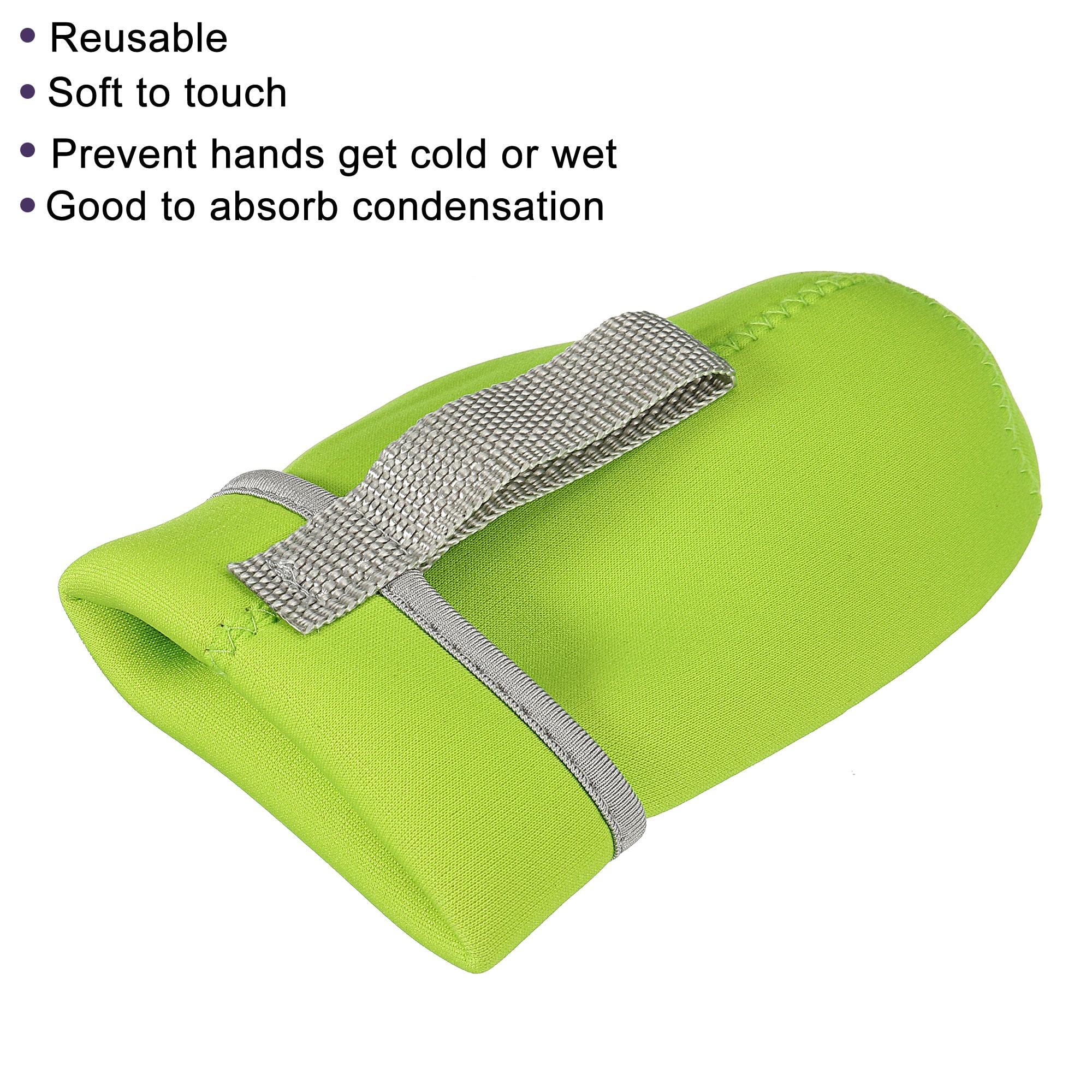 Sourcing Map Housse bouteille néoprène 500ml vert lot 2 isotherme