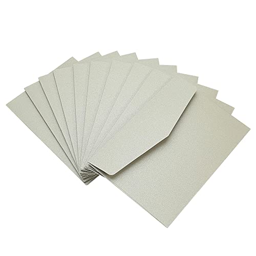 Sourcing Map enveloppe argent 11x16cm lot 25 invitation mariage