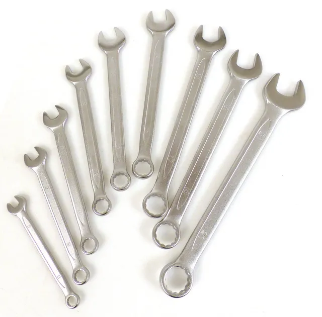 PRECISION STEEL Outillage à main 9 clés mixtes 8-21mm chrome