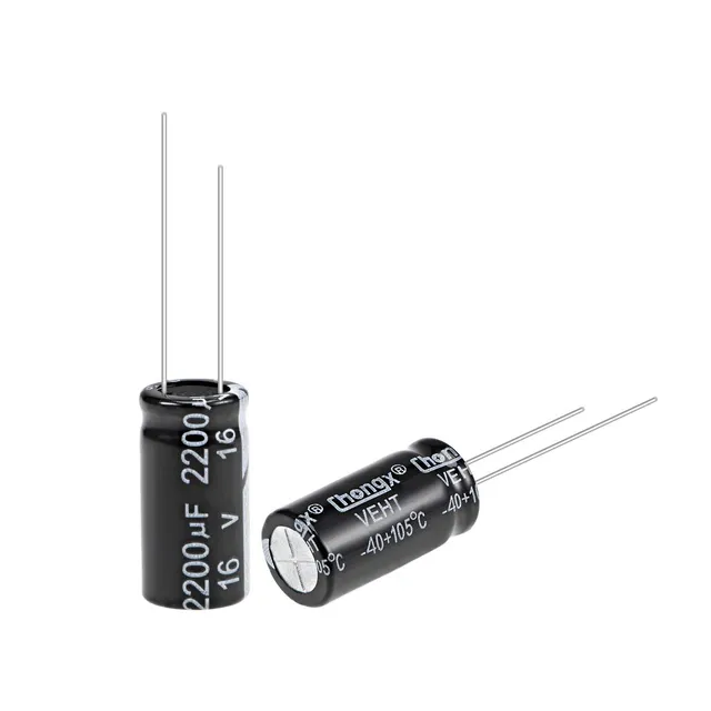 sourcing map Condensateur 2200uF 16V radial 25pcs