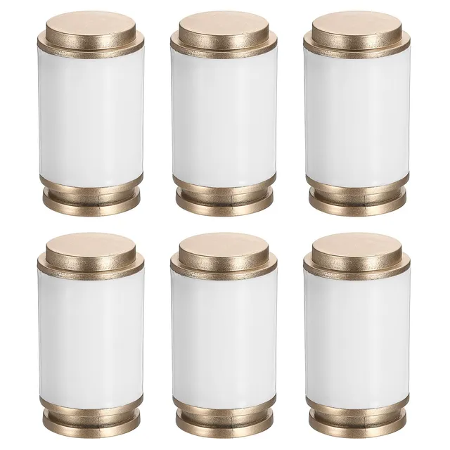 Sourcingmap 6 embouts tringle rideau blanc 28-30 mm PP