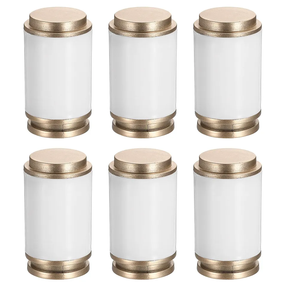 Sourcingmap 6 embouts tringle rideau blanc 28-30 mm PP