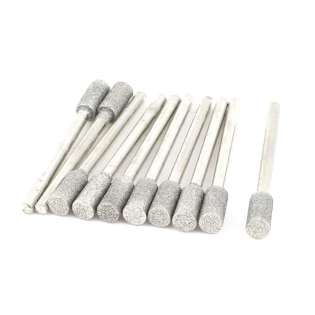 Sourcingmap Cylindre 5mm pointe diamant tige 3mm lot 10