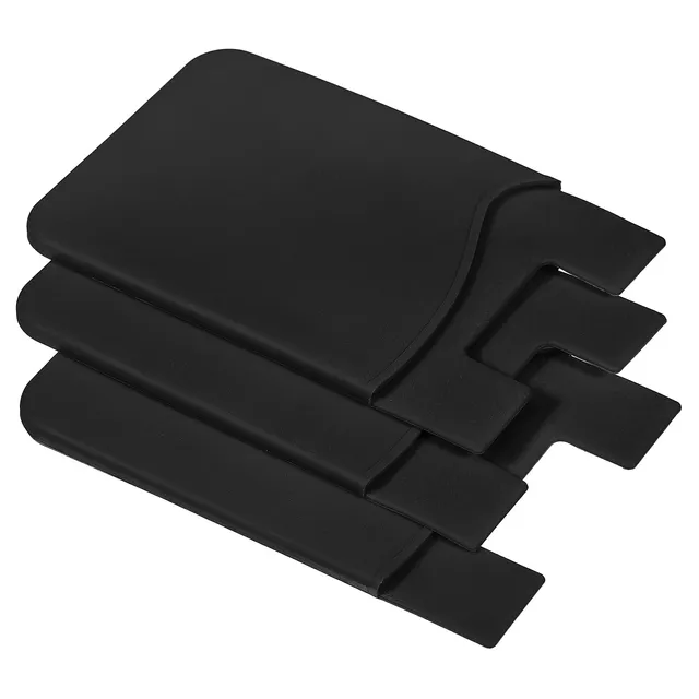 Sourcingmap Electronics porte-carte silicone noir adhésif lot 3