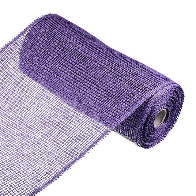 Sourcingmap Home & Garden ruban toile de jute violet 25,4 cm x 9 m