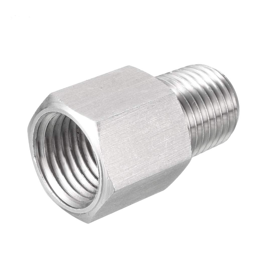 Sourcingmap adaptateur raccord 1/4 PT M14x1,5 inox